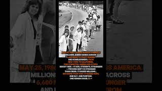 The Day America Held Hands: Hands Across America, 1986  #truestory #history #hope