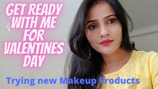 Get Ready With Me l Makeup Products From Amazon l Valentine's Day Special l Tiny Makeup Update
