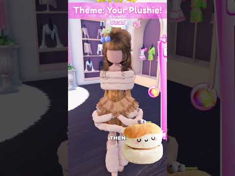 Making my plushie in Dress to Impress! 🥞 #roblox #dresstoimpress #dti #robloxedit #robloxmemes