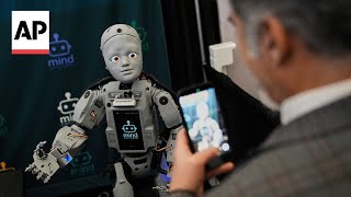 Humanoid robots showcased at Silicon Valley summit