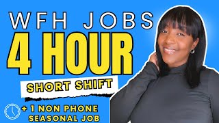 ✅ 4 Hour SHORT Shift - Part Time + March Start Job | Work From Home jobs 2026