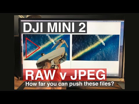 DJI Mini 2 drone RAW V JPEG image quality comparison. Editing in Lightroom