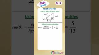 M17) Find sine, cosine and tangent using Trignometric Identities | Trignometry | Learn Maths |