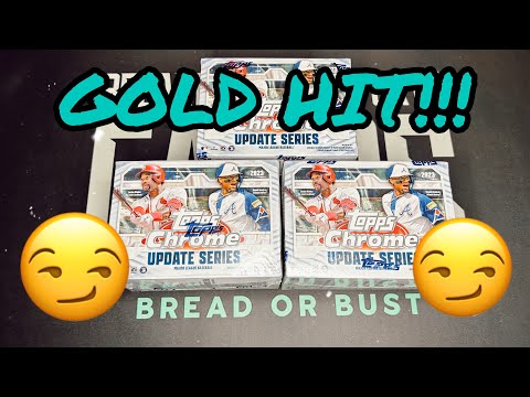 WE STRUCK A GOLD ROOKIE!! 2023 TOPPS CHROME UPDATE SERIES BLASTER BOX REVIEW.! #sportscards #topps