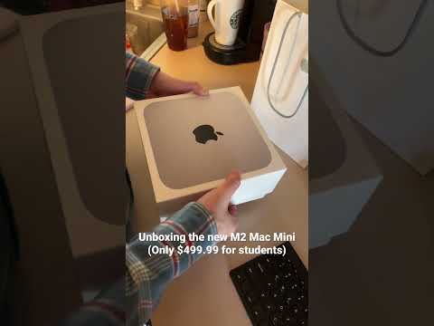 Unboxing the new M2 Mac Mini! #apple #macmini #m2 #shorts #youtubeshorts