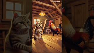 🐱🔥 The Cat’s Clever Trick! 🍗 | Shocking Twist | Viral Animated Shorts