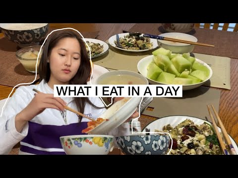 WHAT I EAT IN A DAY - online school edition | cook with me! (healthy & chinese food)