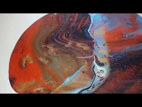 Acrylic Paints - Dirty Drop AKA Flip Cup Technique #2