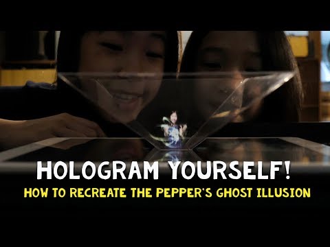 How to create your own Pyramid Hologram (Peppers Ghost illusion)