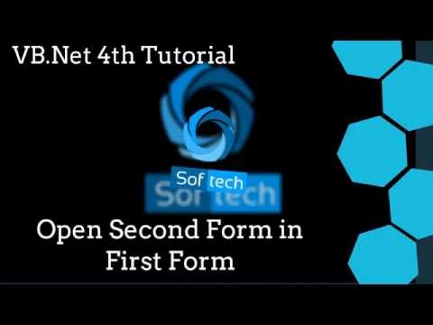 Visual Basic .NET Tutorial 4 - Open Second Form in First Form in Visual Basic