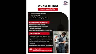 We’re #Hiring || Position: Aircraft Sealer (m/f/d)