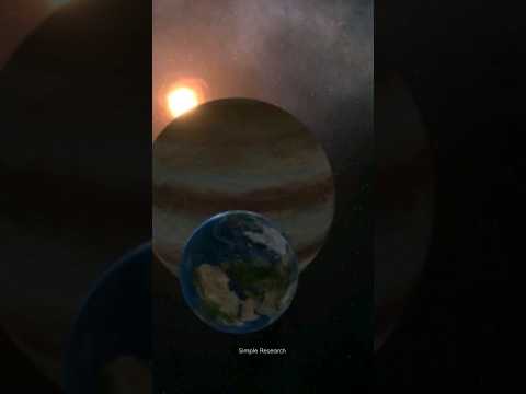 #whatif Jupiter swallows Earth #destruction #astronomy #space #physics #fun #learning #youtubeshorts