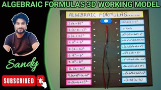How to Make Algebraic Expressions Model | LED Light Maths Project Idea | 10TH CLASS MODEL