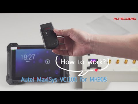 How to use Autel MaxiSys VCI100 Bluetooth VCI Box -Auteldiag.com