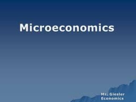 Why MICROECONOMICS?