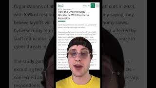 Cybersecurity jobs are recession resilient  #tech #techcareer #cybersecurity #techjobs #infosec