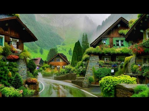 Driving in Switzerland on a rainy summer day 4K - Breathtaking Drive to Foroglio - Ticino