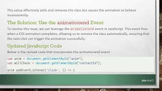 Fixing CSS Animation Triggered by JS: Ensuring Continuous Animation on Clicks