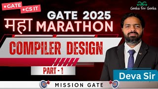 MahaMarathon - Compiler Design  Part 1 | Devasane Mallesham