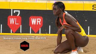 Women's Indoor Long Jump Final 2025 #womenslongjump #trackandfield2025 #fatimadiame #longjumping