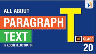 How to use Paragraph Text in Adobe Illustrator | Paragraph Text | Paragraph Tool | Raj Graphic Gyan