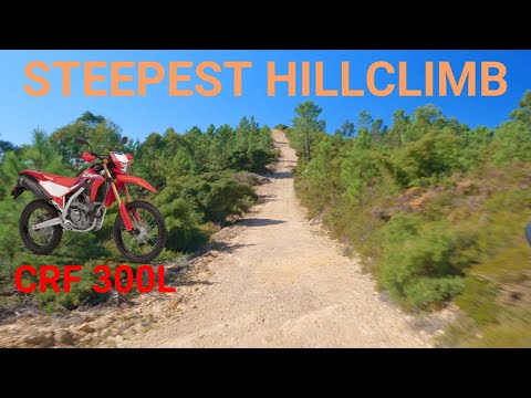 STEEPEST HILL I HAVE EVER DONE ON BALD TIRES! - CRF300L 4K POV