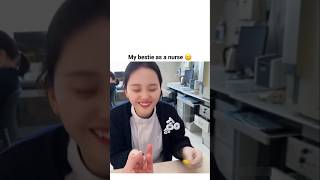 My bestie as a nurse 🥲