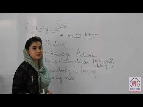Listening Skills are too important for Spoken English (HPEC)