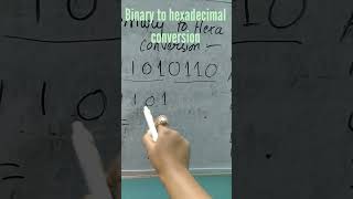 Binary to hexadecimal #digitalelectronics #electronics #engineering #numbersystem #binary #tricks