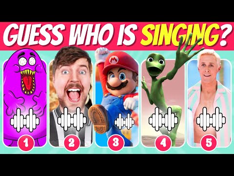 Who Is Singing? 🎙️🔥 Wednesday dance, MrBeast, Ken, Cosita