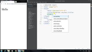 External Styles in CSS || How to style an HTML document with a external CSS file