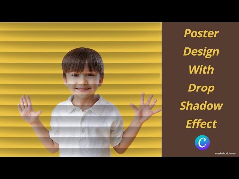 Colorful Poster Design Using Drop Shadow Effect!!