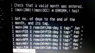 MUMPS Program calculating how many days to Christmas.