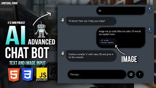 Build AI Advanced ChatBot Using HTML , CSS & JS 🔥 | #12 Mini Project
