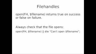 Perl part 3: Perl functions and commands