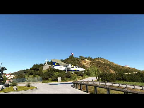Britten-Norman BN-2 Islander Landing RWY 10 - TFFJ Saint Barthélemy Airport - MSFS2020