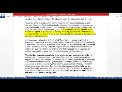 Example of ED Facility Infusion, IVP,  Hydration