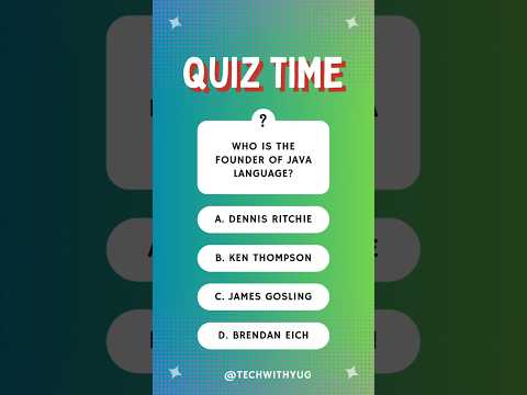 Who is the Founder of Java Language?? 🤔#memes #meme #java #programming #quiz  #trendingshorts