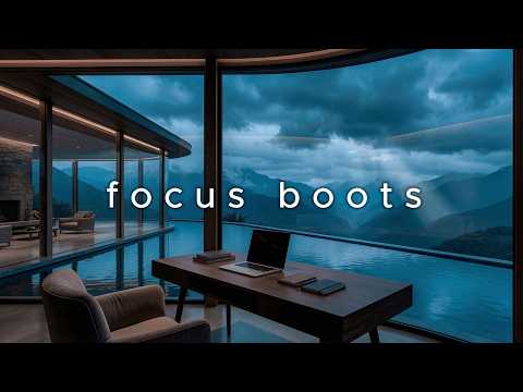 Deep Focus Music — Luxury Mountain Workspace for Total Concentration