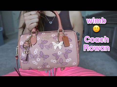 what's in my bag | Coach Butterfly Rowan ♡