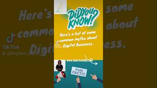 Common myths about Digital Business.  #mythdebunked #digitalmastery #digitalstrategy #digitaltips