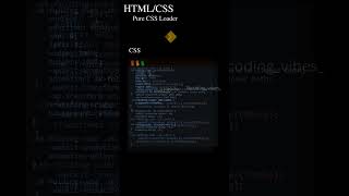 Html | Css | Loader Animation for website #loader #html #css #cssloader #coding #development