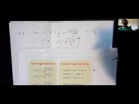 Solving trig equations w/half & double formulas
