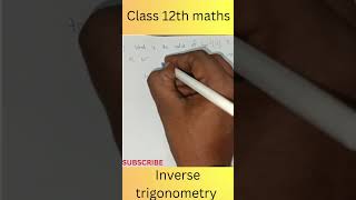 inverse trigonometry functions solution|| #shorts #class12maths #inverse_trigonometric_function ||