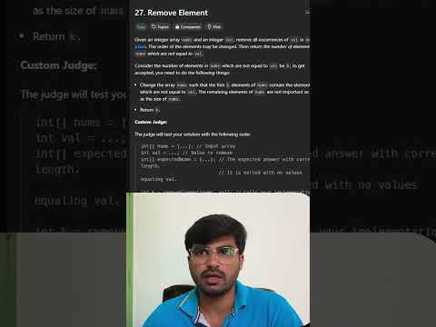 Remove Element | Leetcode 27 | Tamil | Python | KarthiStucksAtCode