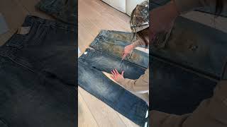THRIFTING KYLIE JENNER'S DIRTY JEANS 😳 #shorts