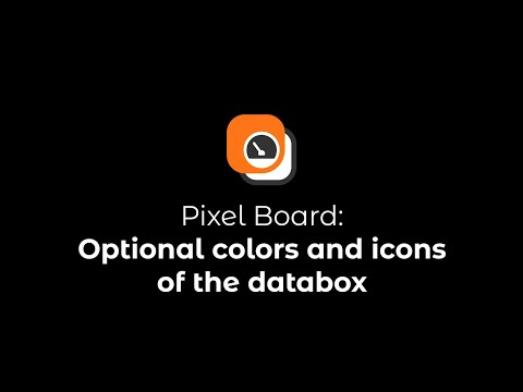 Optional colors and icons of the databox