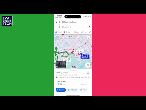 How can I plan a route in Google Maps that doesn't use toll roads?