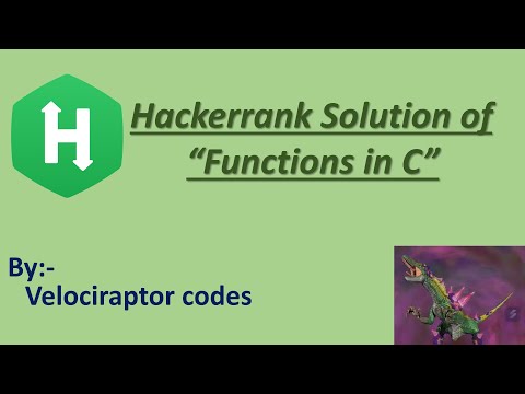 Hackerrank Solution of "Functions in c" problem #clanguageforbeginners #hackerranksolution