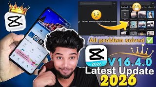 CapCut Pro Latest Update 2026 | Capcut No Internet & Video Export Problem Solved